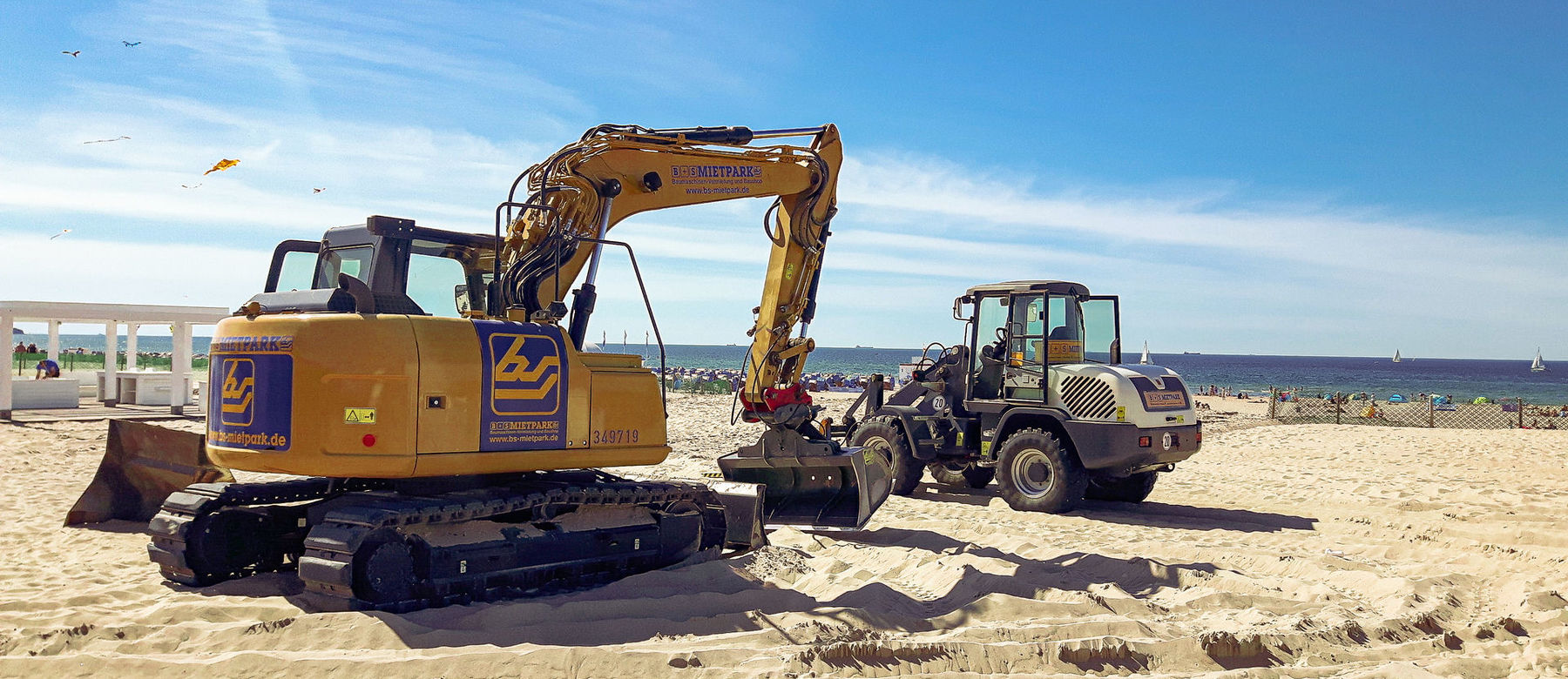 Arbeiten am Meer